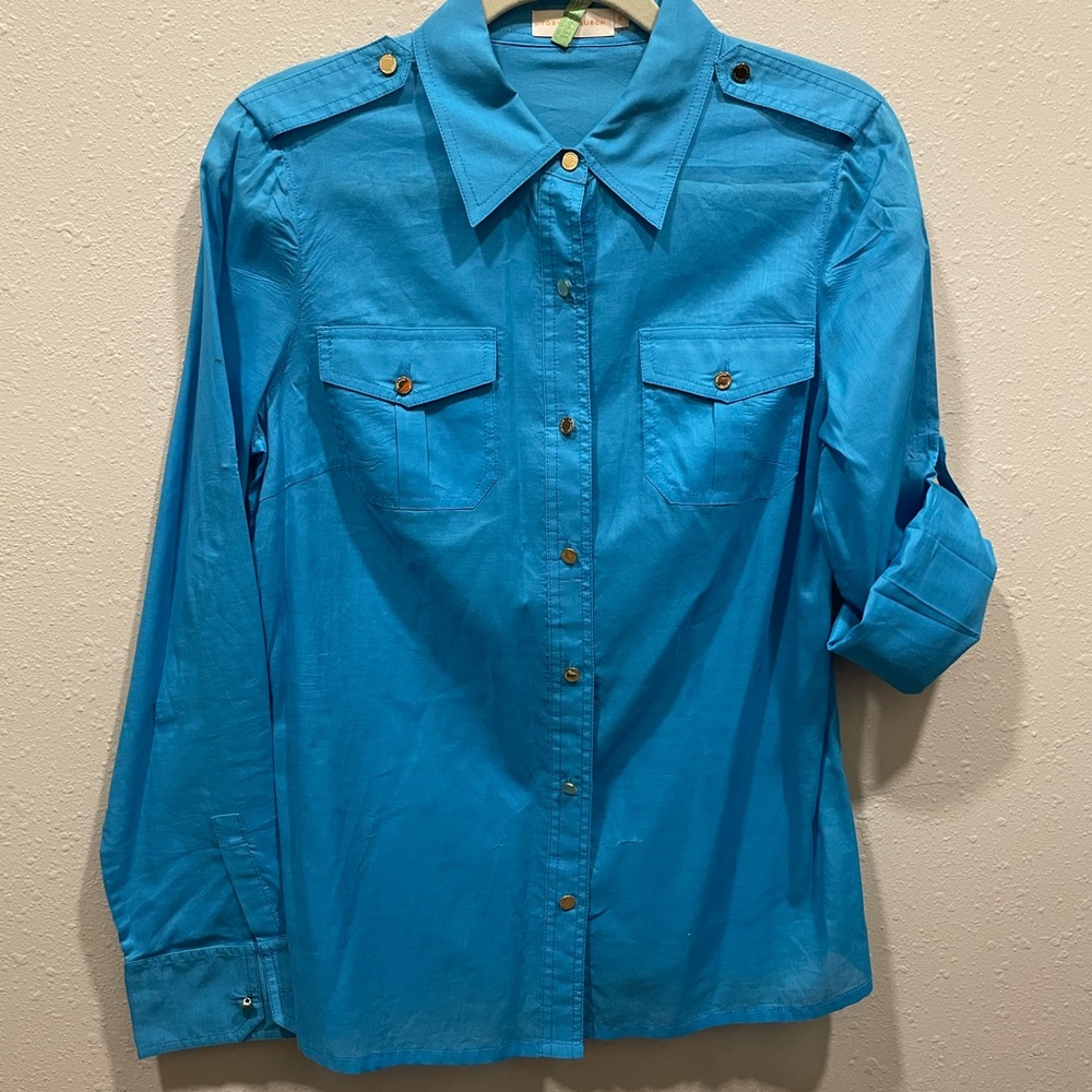 Tory Burch Vibrant Blue Top